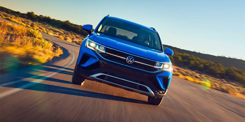 Volkswagen Taos on road