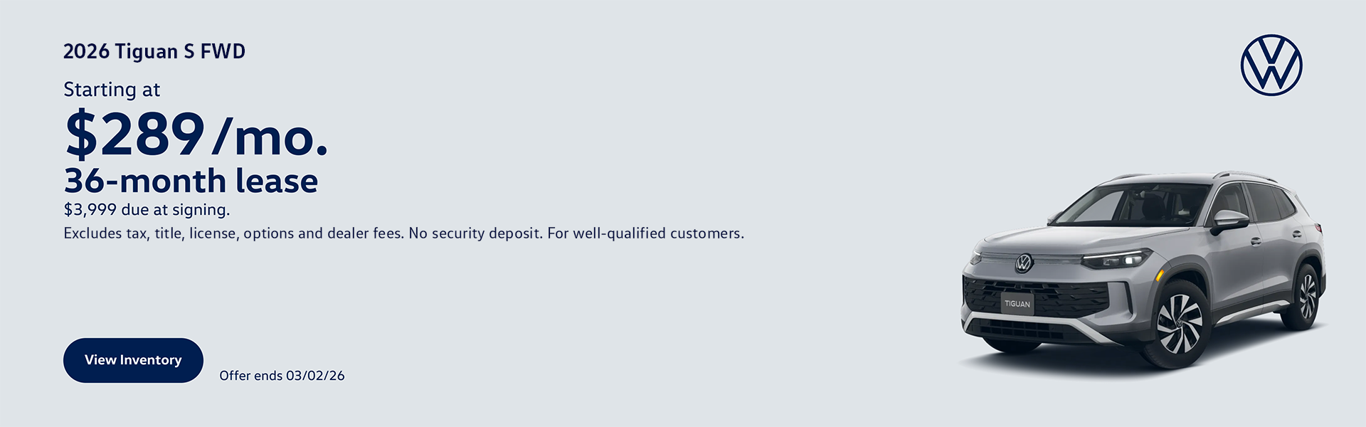 Tiguan National offer (FEB26)