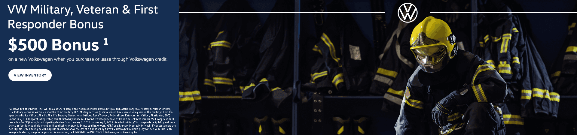 VW Military, Veteran & First Responder Bonus